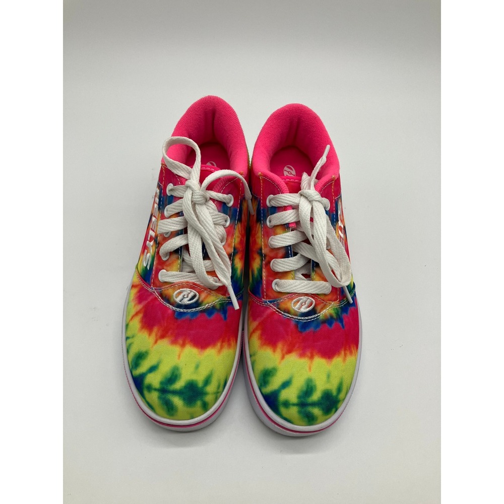 Heelys Tie Dye Skate Sneakers Multi Color Pink Yth 6 Wo 7 Roller Shoes NWOT